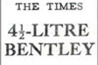4½-litre Bentley